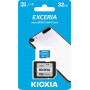 Карта пам`ятi MicroSDHC 32GB UHS-I Class 10 Kioxia Exceria R100MB/s (LMEX1L032GG2) + SD-адаптер (24828-03)