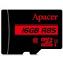 Карта пам`ятi MicroSDHC 16GB UHS-I Class 10 Apacer + SD adapter (AP16GMCSH10U5-R)