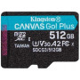 Карта пам`яті MicroSDXC 512GB UHS-I/U3 Class 10 Kingston Canvas Go! Plus R170/W90MB/s (SDCG3/512GBSP) (23289-03)