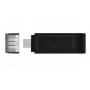 Флеш-накопичувач USB3.2 64GB Type-C Kingston DataTraveler 70 Black (DT70/64GB) (23500-03)