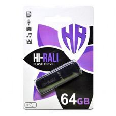 Флеш-накопичувач USB 64GB Hi-Rali Taga Series Black (HI-64GBTAGBK)