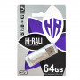 Флеш-накопичувач USB 64GB Hi-Rali Rocket Series Silver (HI-64GBVCSL) (23341-03)