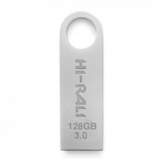 Флеш-накопичувач USB3.0 128GB Hi-Rali Shuttle Series Silver (HI-128GB3SHSL)