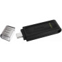 Флеш-накопичувач USB3.2 128GB Type-C Kingston DataTraveler 70 Black (DT70/128GB)