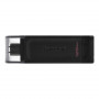 Флеш-накопичувач USB3.2 128GB Type-C Kingston DataTraveler 70 Black (DT70/128GB) (23501-03)