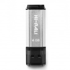 Флеш-накопичувач USB 4GB Hi-Rali Stark Series Silver (HI-4GBSTSL)