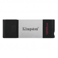 Флеш-накопичувач USB3.2 128GB Type-C Kingston DataTraveler 80 Grey/Black (DT80/128GB)