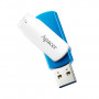 Флеш-накопичувач USB3.1 64GB Apacer AH357 Blue/White (AP64GAH357U-1) (22253-03)