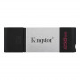 Флеш-накопичувач USB3.2 256GB Type-C Kingston DataTraveler 80 Grey/Black (DT80/256GB) (23933-03)