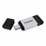 Флеш-накопичувач USB3.2 64GB Type-C Kingston DataTraveler 80 Grey/Black (DT80/64GB) (23934-03)