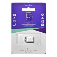 Флеш-накопичувач USB 8GB T&G 107 Metal Series Silver (TG107-8G)