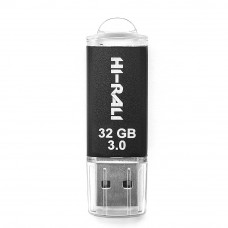 Флеш-накопичувач USB3.0 32GB Hi-Rali Rocket Series Black (HI-32GB3VCBK)