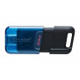 Флеш-накопичувач USB3.2 64GB Type-C Kingston DataTraveler 80 M Blue/Black (DT80M/64GB) (31157-03)