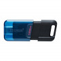 Флеш-накопичувач USB3.2 128GB Type-C Kingston DataTraveler 80 M Blue/Black (DT80M/128GB) (31158-03)