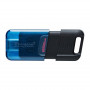 Флеш-накопичувач USB3.2 256GB Type-C Kingston DataTraveler 80 M Blue/Black (DT80M/256GB) (31159-03)