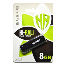 Флеш-накопичувач USB 8GB Hi-Rali Taga Series Black (HI-8GBTAGBK)