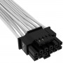 Кабель-перехідник Corsair Premium Individually Sleeved 12+4pin PCIe Gen 5 12VHPWR 600W cable, Type 4, WHITE (CP-8920332) (30055-03)