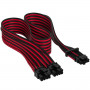 Кабель-перехідник Corsair Premium Individually Sleeved 12+4pin PCIe Gen 5 12VHPWR 600W cable, Type 4, RED/BLACK (CP-8920334) (30057-03)