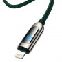 Кабель Baseus Display Fast Charging USB-C-Lightning, 20W, 2м Green (CATLSK-A06)