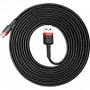 Кабель Baseus Cafule USB-microUSB, 3м Black/Red (CAMKLF-H91) (33570-03)