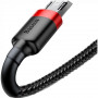 Кабель Baseus Cafule USB-microUSB, 3м Black/Red (CAMKLF-H91) (33570-03)