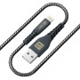 Кабель Luxe Cube Kevlar USB-Lightning, 1.2м, чорний (8886668686440) (24770-03)