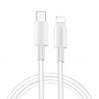 Кабель ColorWay USB-C-Lightning, 3.0А, 1м, White (CW-CBPDCL032-WH) (23490-03)
