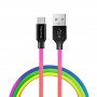 Кабель ColorWay USB-microUSB, 2.4А, 1м, Multicolor (CW-CBUM017-MC) (23470-03)