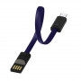 Кабель ColorWay USB-USB Type-C, 2.4А, 0.22м, Blue (CW-CBUC023-BL)