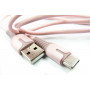 Кабель Dengos USB-USB Type-C 1м Rose (PLS-TC-IND-SOFT-ROSE)