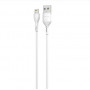 Кабель Grand-X USB-Lightning, 1м, Cu, 2,1A, White (PL01W) (21951-03)