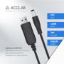 Кабель живлення ACCLAB USB to DC, 5,5х2,1 мм, 9V, 1A, 1 м Black (1283126552830)