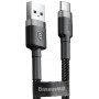 Кабель Baseus Cafule USB-microUSB, 3м Black/Grey (CAMKLF-HG1) (33571-03)