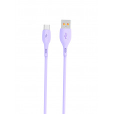 Кабель SkyDolphin S22T Soft Silicone USB - USB Type-C 1м, Violet (USB-000603)
