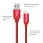 Кабель ColorWay USB-MicroUSB, 1м Red (CW-CBUM002-RD) (22001-03)