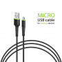Кабель Intaleo CBFLEXM0 USB-microUSB 0.2м Black (1283126487422) (24271-03)