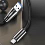 Кабель ColorWay USB-MicroUSB, 2.4А, 1м, Zinc Alloy + Led, Black (CW-CBUM035-BK) (24141-03)