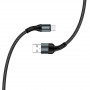 Кабель ColorWay USB-microUSB, nylon, 2.4А, 1м, Black (CW-CBUM045-BK) (26472-03)