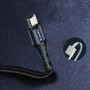 Кабель ColorWay USB-microUSB, nylon, 2.4А, 1м, Black (CW-CBUM045-BK) (26472-03)