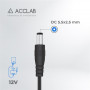 Кабель живлення ACCLAB USB to DC, 5,5х2,1 мм, 5V, 1,5A, 1 м Black (1283126552816) (31102-03)