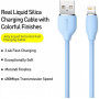 Кабель Baseus Jelly Liquid Silica Gel USB-Lightning, 2.4A, 1.2м Blue (CAGD000003) (33572-03)