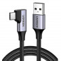 Кабель Ugreen US385 USB - USB-C, 1м, Black (20299) (33952-03)