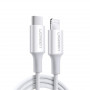 Кабель Ugreen US171 USB-C - Lightning, 1.5м, White (60748) (34112-03)