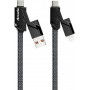 Кабель Proda PD-B96th USB/USB Type C - Lightning/USB-C 100W, 1.5м, Black (PD-B96th-BK) (34232-03)