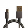 Кабель Grand-X USB-microUSB, 1м Black (MM-01)