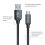 Кабель ColorWay USB-MicroUSB, 1м Black (CW-CBUM002-BK) (22002-03)