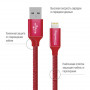 Кабель ColorWay USB-Lihgtning, 2.4А, 2м Red (CW-CBUL007-RD) (23152-03)