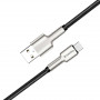 Кабель ColorWay USB-microUSB, head metal, 2.4А, 1м, Black (CW-CBUM046-BK) (26473-03)