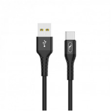 Кабель SkyDolphin S05T TPE Frost Line USB - Type-C 1м, Black (USB-000551)