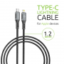 Кабель Intaleo CBGPD30WTL1 USB-Lightning 1.2м Grey (1283126518089) (29493-03)